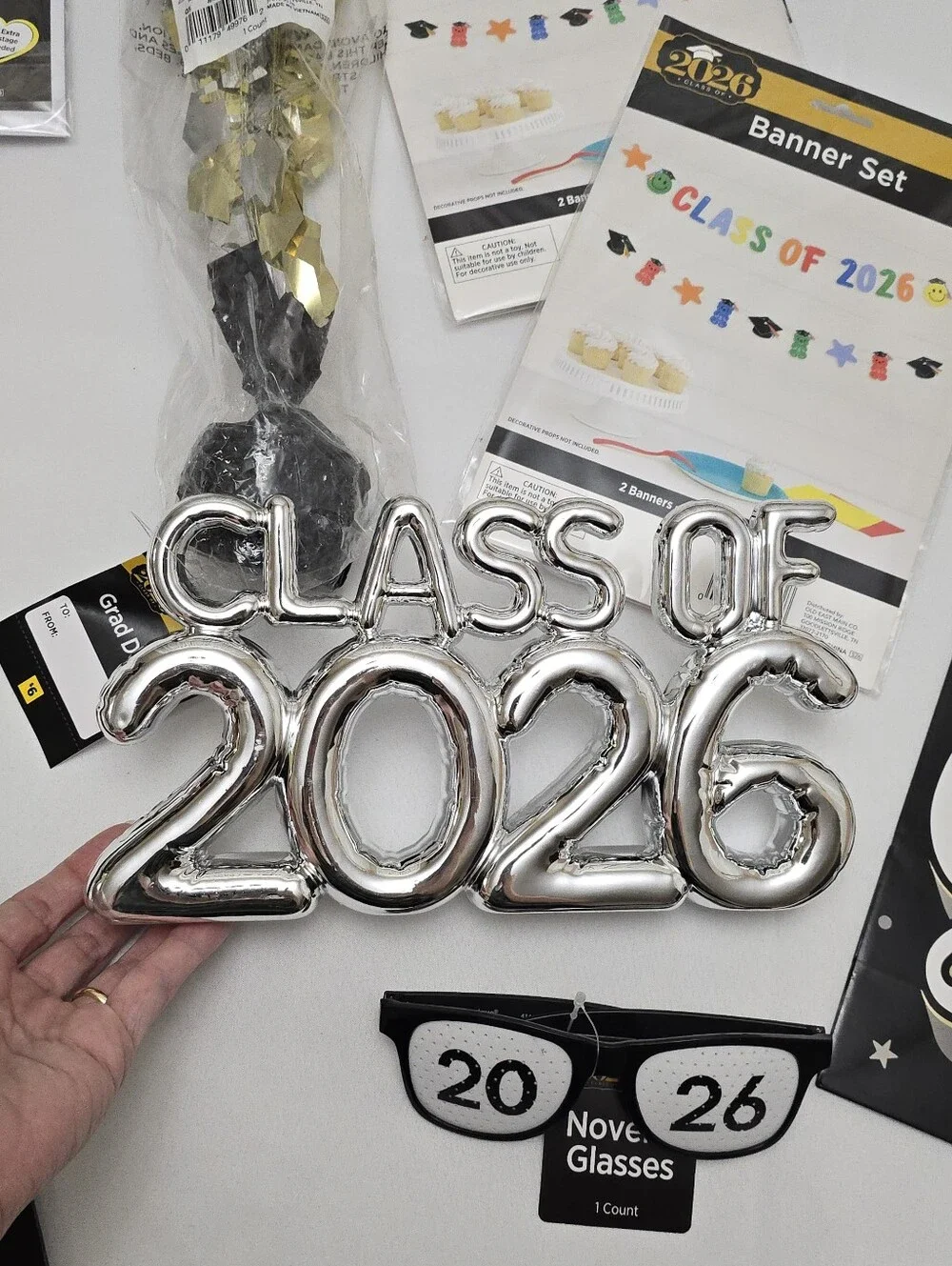 Class of 2026 Graduation Party Supplies & Decorations Lot Banner Gift Bags Cards